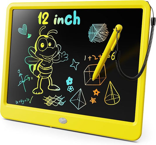 KOKODI LCD Writing Tablet, 12 Inch Colorful Toddler Doodle Board Drawing Tablet by WhereKidsLearnThroughPlay