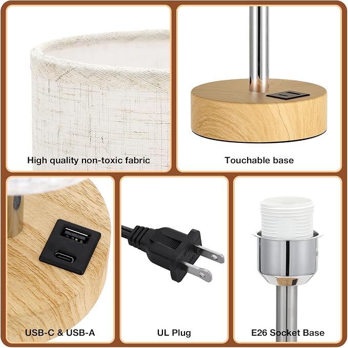 Dicoool Touch Bedside Table Lamp - Image 6