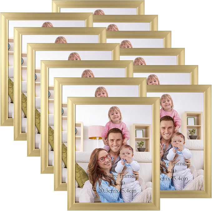 Giftgarden 8x10 Picture Frame Gold Set of 12 by Giftgarden