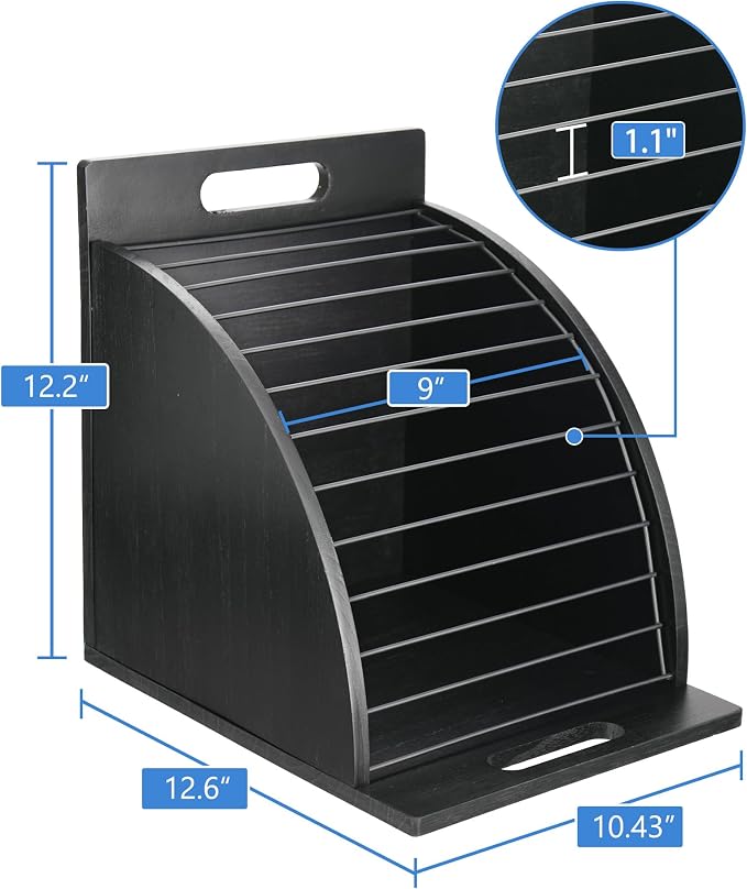 HULISEN Clipboard Holder, Wooden Clipboard Organizer - Image 5