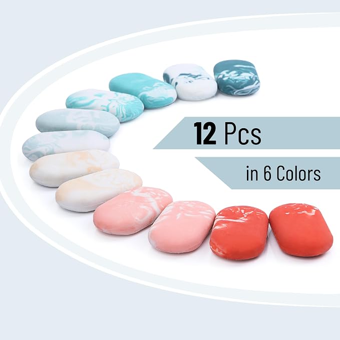 Mr. Pen- Marble Pencil Erasers, 12 Pack, Art Sketching, Clean Smudge-Free - Image 2