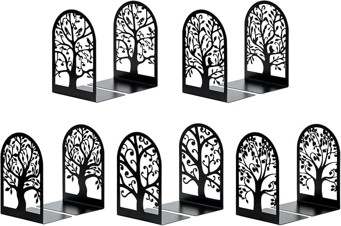 HappyHapi Book Ends, Metal Bookends - Image 8