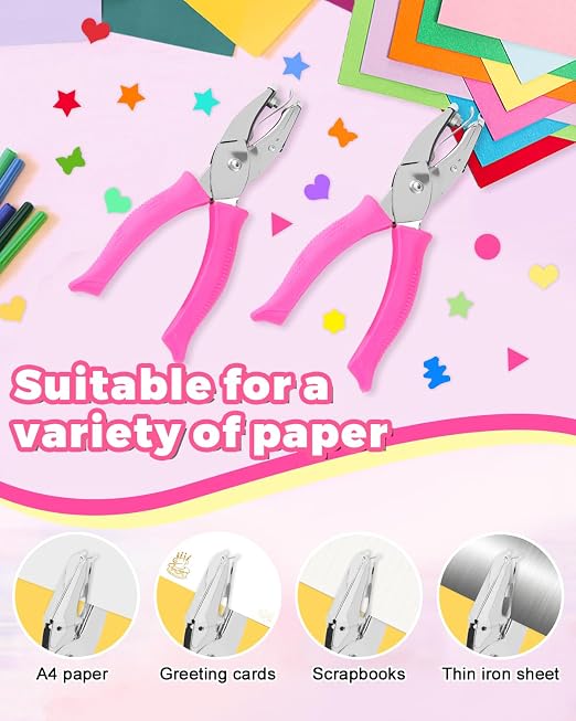 UCEC 4PCS Hole Punch Set for Crafts, Mini Hole Punch - Image 5