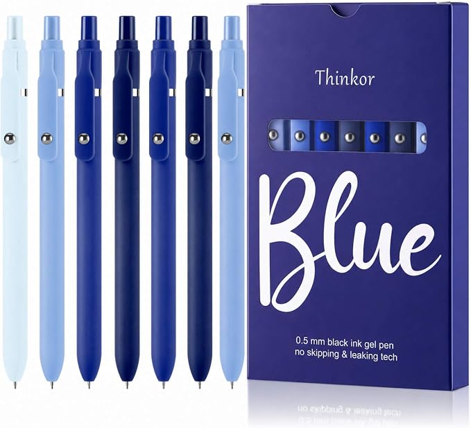 thinkor Gel Pens Black Ink, Cute Office School Supplies Gifts by Thinkor
