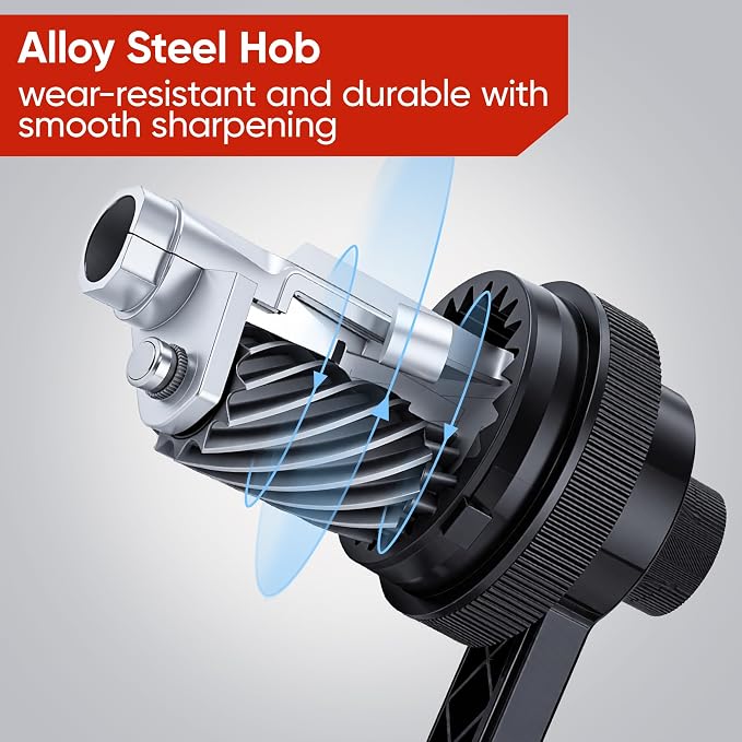 deli Manual Hand Crank Pencil Sharpener - Image 5