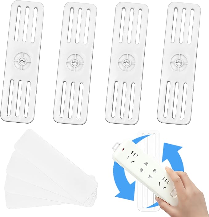 Self Adhesive Power Strip Holder 4 Pack by Kare+%26+Kind