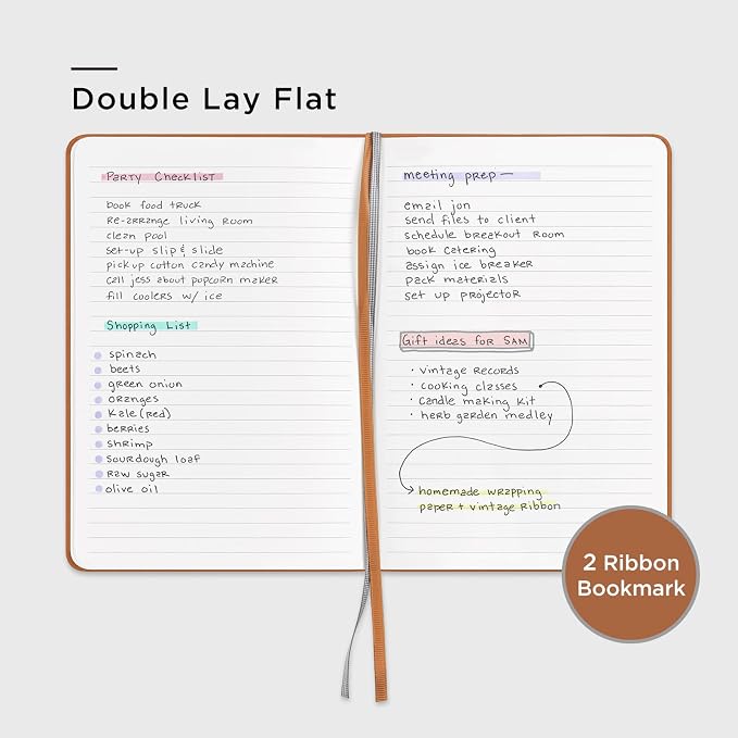 &And Per Se Lined Journal Notebook, 160 Pages, A5 5.7 x 8 inches College Ruled - Image 4