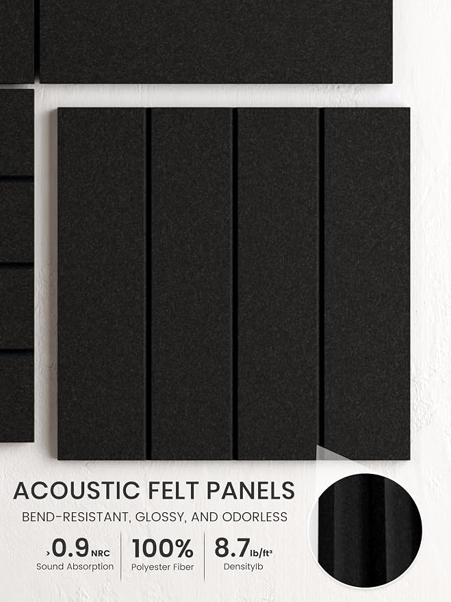 Bumusty Large Cork Board Alternative-36 x 24" Felt Bulletin Board Tiles - Image 3