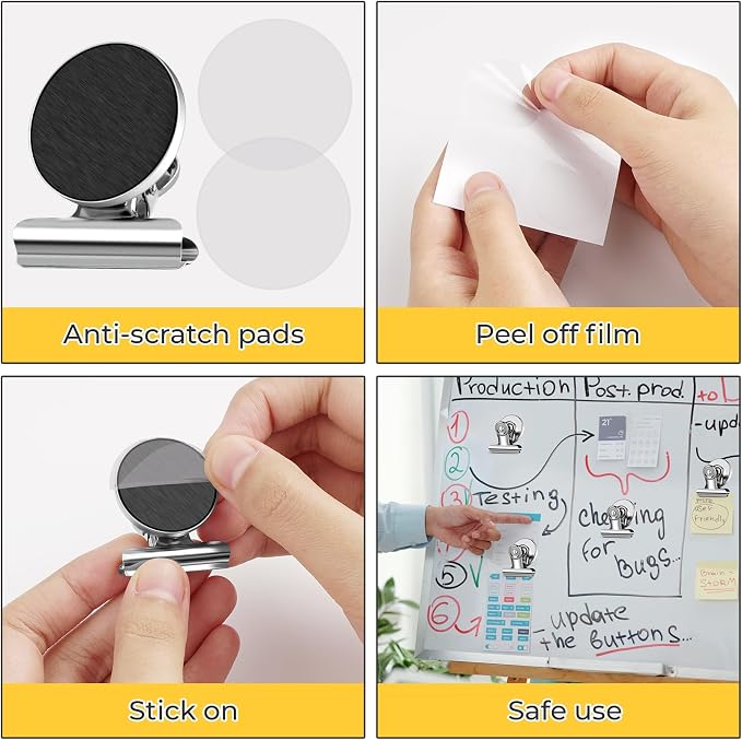 20 Pack Fridge Magnet Refrigerator Magnets, Strong Magnetic Clips, Heavy Duty - Image 4