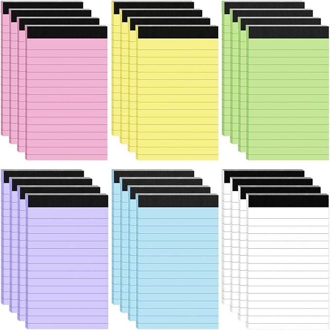24 Pack Small Notepad Colored Note Pads 3x5 Mini Notepads Pocket Notepad Server by notepads
