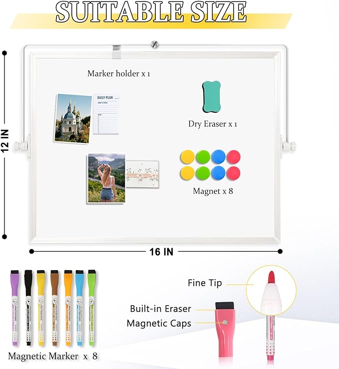 Double-Sided Magnetic White Board - Image 3