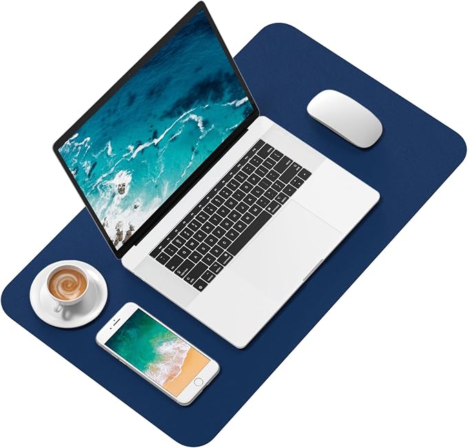 Hsurbtra Desk Pad, 23.6" x 13.8" PU Leather Desk Mat, M Extended Mouse Pad - Image 2