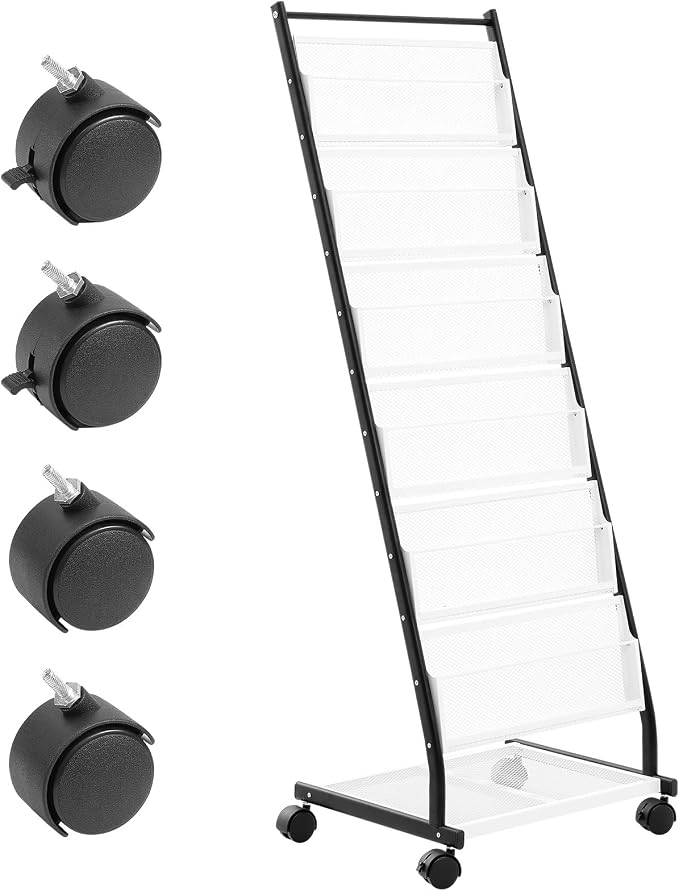 VEVOR Brochure Display Rack, 6-Tier Magazine Literature Display Stand, Floor - Image 9