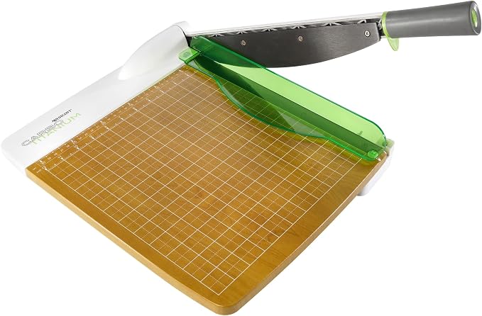 Westcott 16717 12-Inch CarboTitanium Wood Base Guillotine Paper Cutter - Image 3