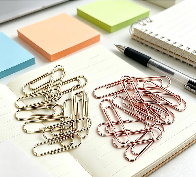 Gold Paper Clips, 1.1 Inch Small Paperclips, Office Supplies - Image 5