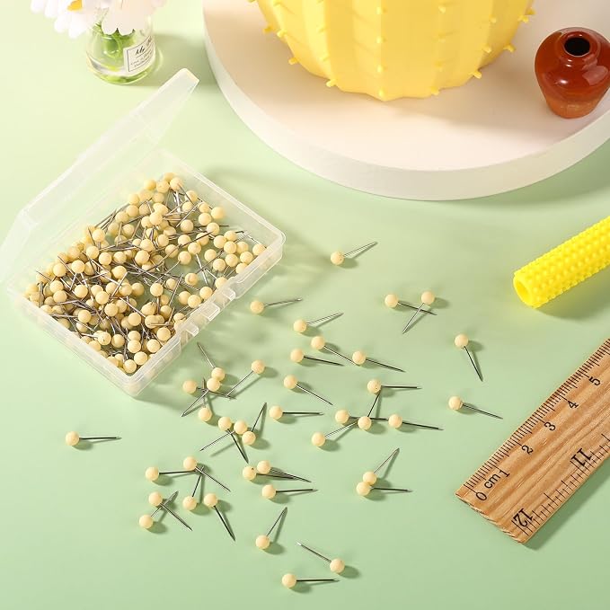 XIHIRCD 200pcs Push Pins, Map Tacks Round Head Map Push Pins Small Thumb Tacks - Image 3