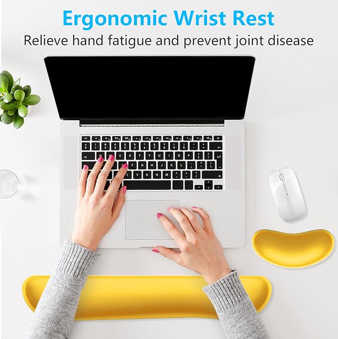 Dapesuom Enlarge Keyboard Wrist Rest, Memory Foam Wrist Cushion - Image 6