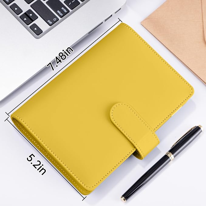 Antner A6 Notebook Binder Refillable 6 Ring Budget Binder Cover - Image 5