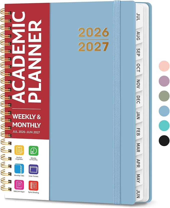 Planner 2026-2027 for Women & Men, Academic Monthly and Weekly Calendar Planner by Taja