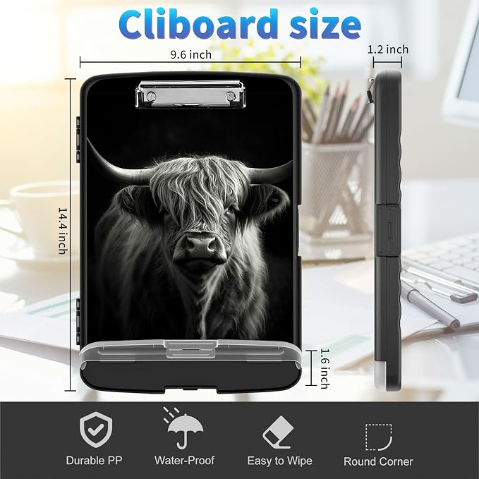 Clipboard with Storage, Clip Boards 8.5x11 with Storage High Capacity Nursing - Image 4