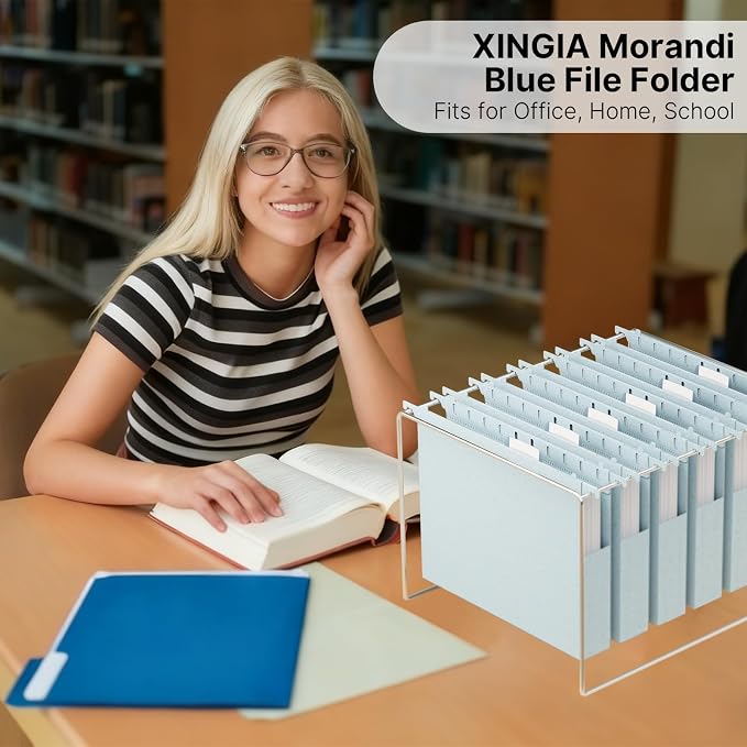 XINGIA Hanging File Folders Letter Size, Heavy Duty 1" Expanding Hanging File - Image 7