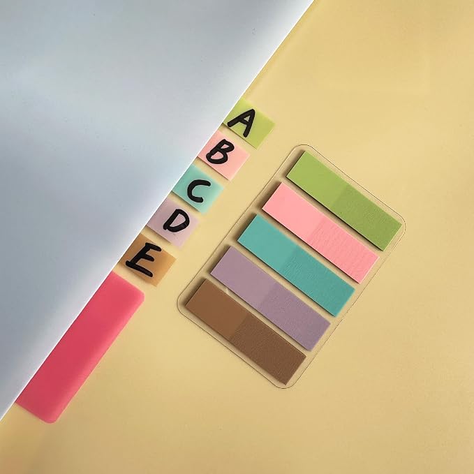 ELII 300 PCS Tabs 2 Inch Sticky Index Tabs, 21 Sets Page Markers Macaron | - Image 4