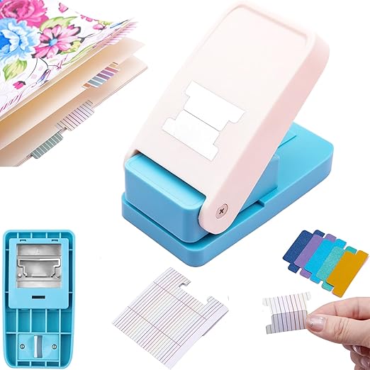 Tab Punch DIY Index Tabs Puncher Tag Punch Loose Leaf Separator Label Punch by CYFUNDESIGN