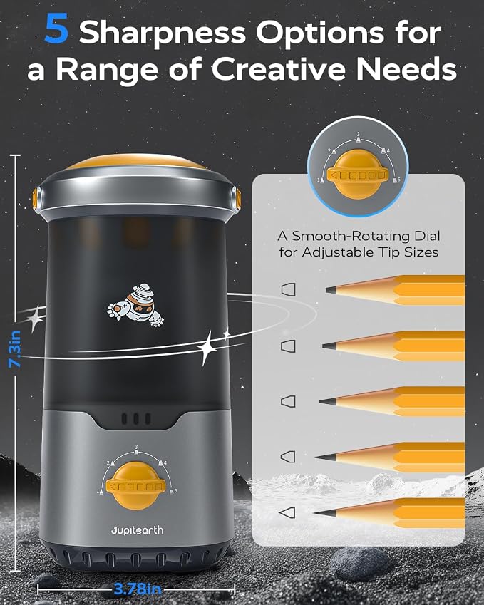 JUPITEARTH Electric Pencil Sharpener - Image 3