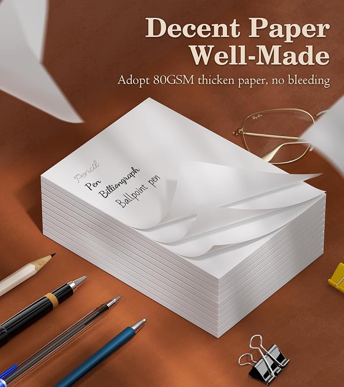 Note Pads 4x6 - Notepad - 10 Pads - 50 Sheets per Notepads - Small Writing Pads - Image 4