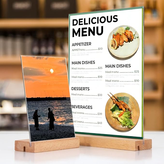 newnewshow 8.5"x11" Acrylic Sign Holder - Image 2