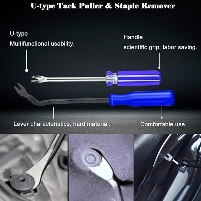 Sunxeke 4Pcs Upholstery Staple Remover Tool Set Including 7inch End Cutting - Image 5