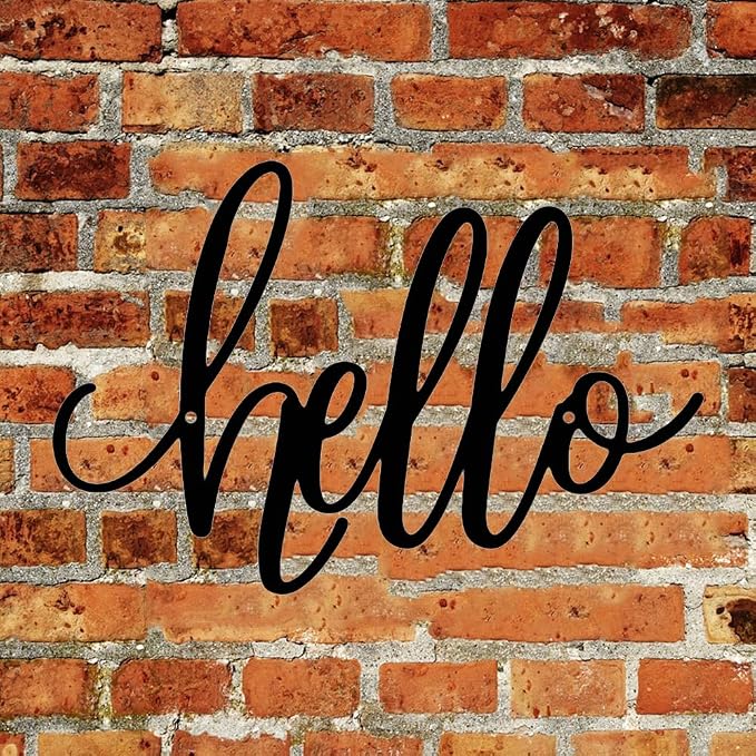 8x12 inch HELLO Sign metal home decoration wall decoration, corridor entrance - Image 6