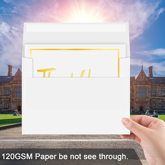 100 Packs 5x7 White Envelopes, A7 Envelopes - Image 5