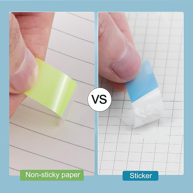 Golcellia Sticky Notes Tabs 900 Pieces Transparent Sticky Tabs, 0.47 Inch Book - Image 4