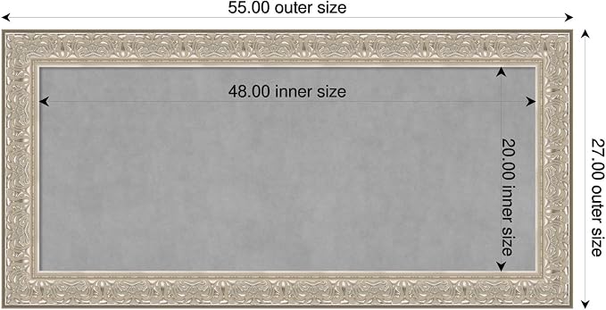 Amanti Art Silver Framed Magnetic Board 27x55 Oversize Vision Board - Image 2