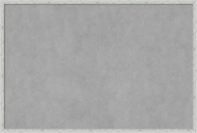 Amanti Art Silver Framed Magnetic Board 25x37 Large Vision Board by AmantiArt