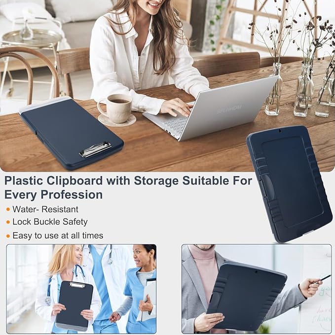 SFLHHDM Storage Clipboard with Pen Holder, High Capacity Clipboards - Image 8