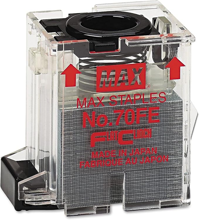 Max NO70FE Staple Cartridge for EH-70F Flat-Clinch Electric Stapler - Image 3