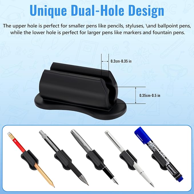 VZZNN Adhesive Pencil Holders for Desk, Marker Holder, Adhesive Pen Holder for - Image 5