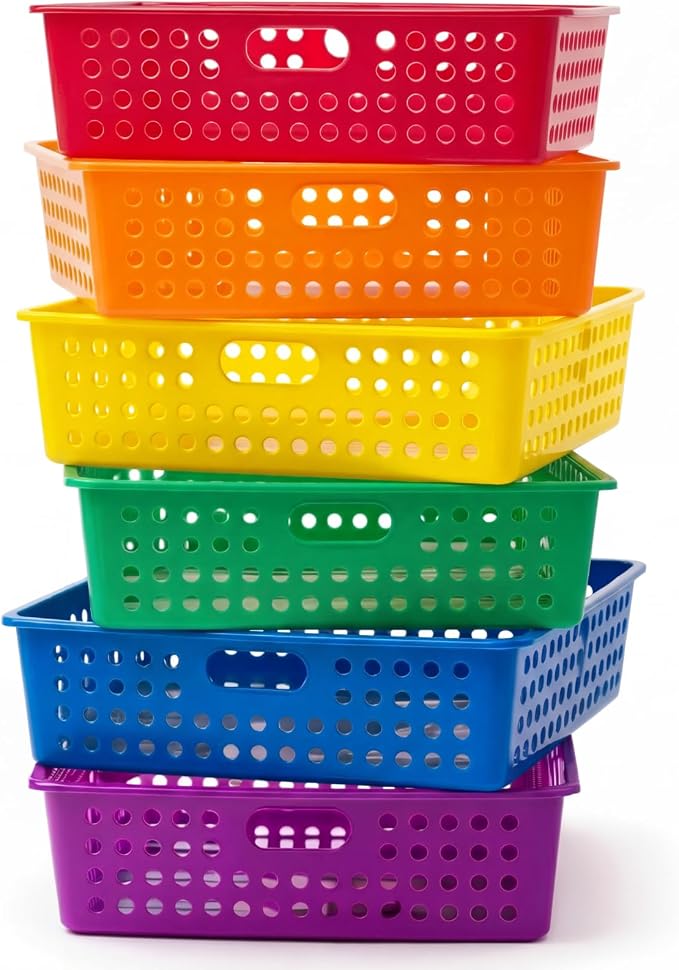 Geetery 6 Pack Classroom Storage Baskets by Geetery