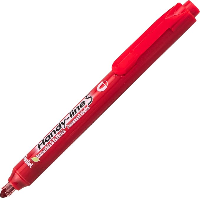 Pentel Handy-line S Retractable and Refillable Permanent Marker, Box of 12 - Image 2