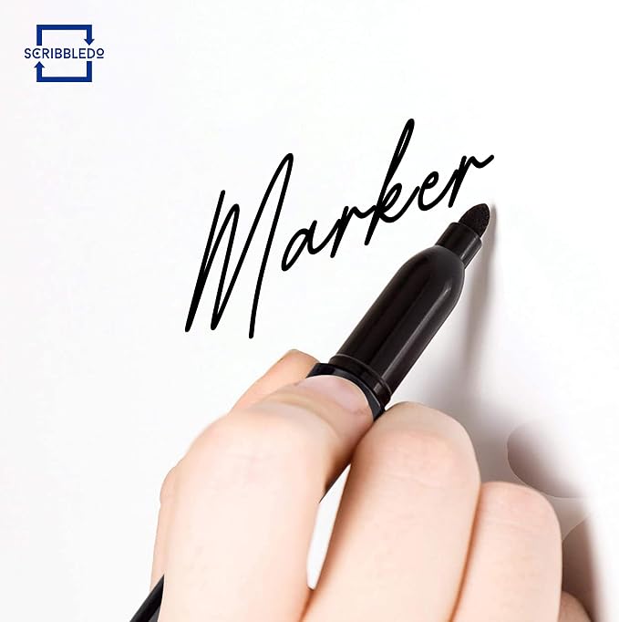 Scribbledo 36-Pack Black Fine Tip Dry Erase Markers - Image 2