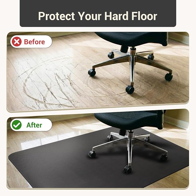 Office Rolling Chair Mat for Hardwood and Tile Floor, Chair Mat Best for Under - Image 3