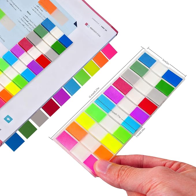 Sticky Tabs, Colorful Repositionable Page Markers Book Tabs - Image 2