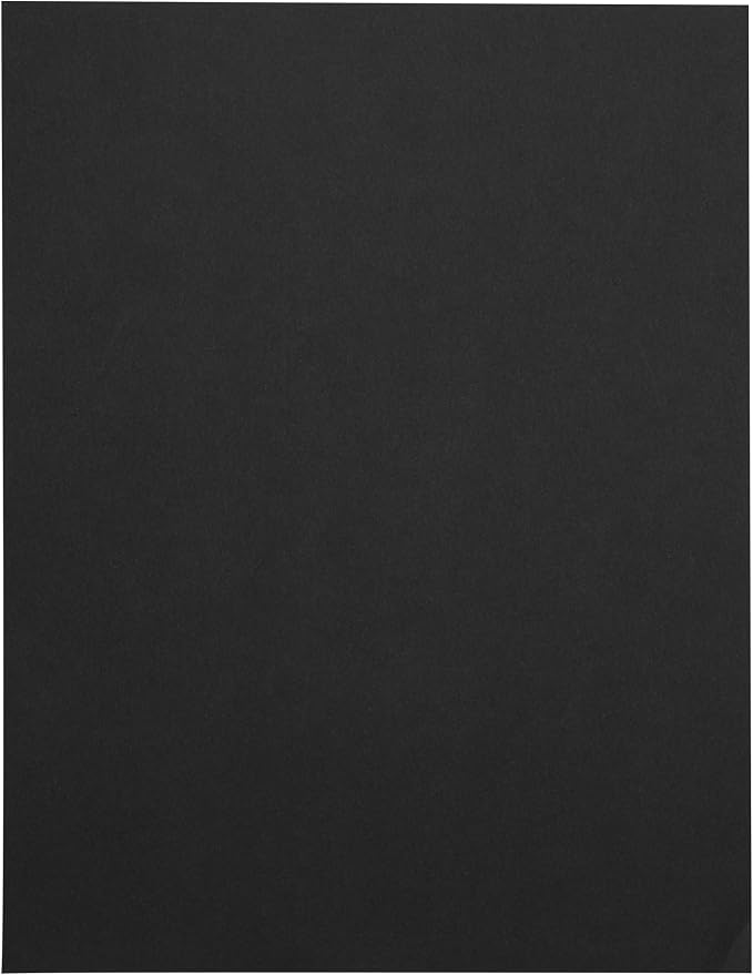 LUXPaper 8.5" x 11" Paper | Letter Size | Midnight Black | 28lb. | 50 Qty by LUXPaper