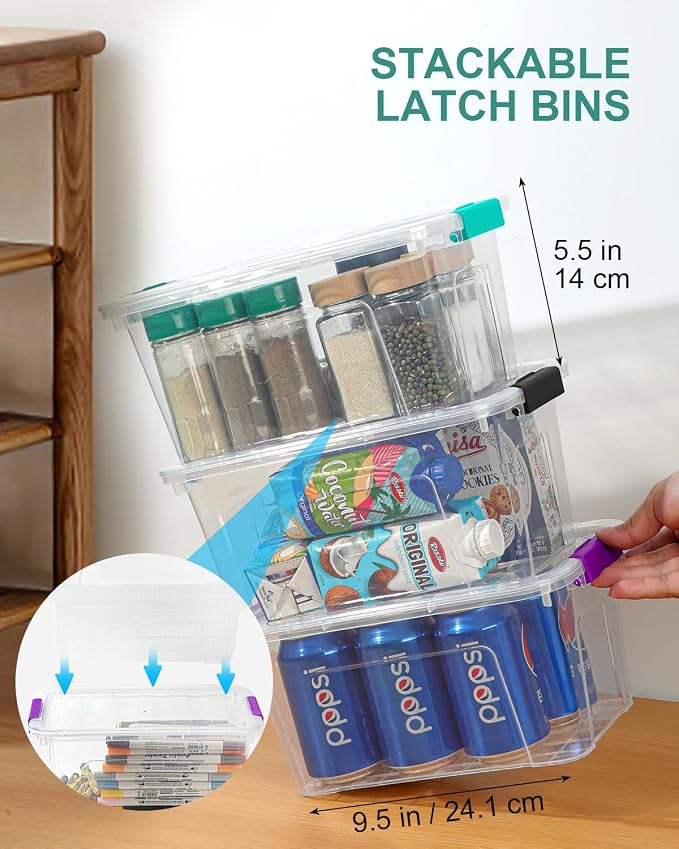 EOENVIVS Clear Storage Bins - Image 7