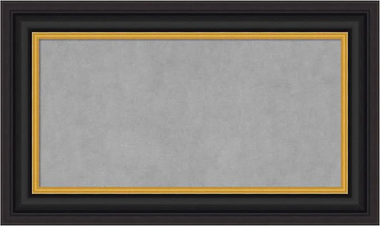 Amanti Art Black Framed Magnetic Board 18x30 Small Vision Board by AmantiArt