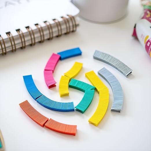 2 Box Mini Color Staples DIY Shop Stapler Refills Standard Book Mini Color - Image 3