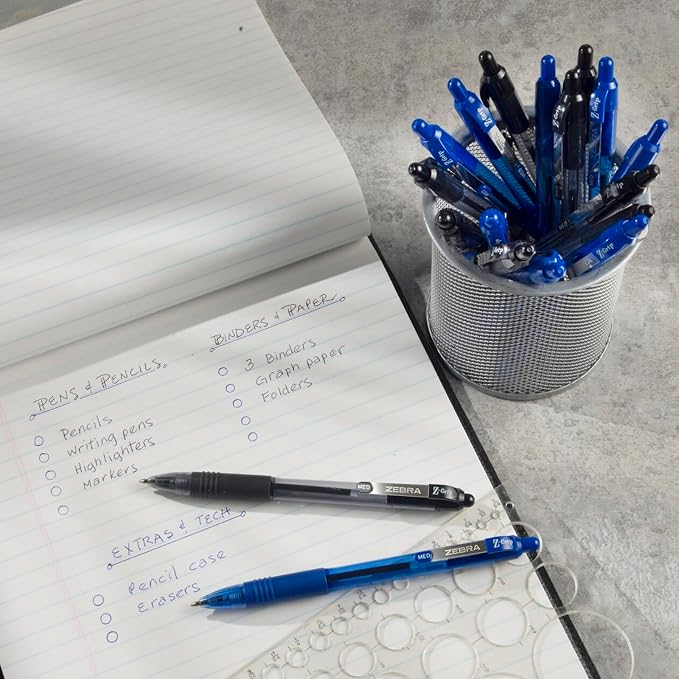 Zebra Pen Z-Grip Retractable Ballpoint Pen, Smooth-Flowing Ink, Fine Point - Image 3