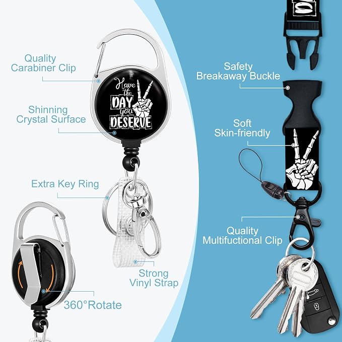 ID Badge Holder with Lanyard, Funny Motivational Lanyards - Image 5